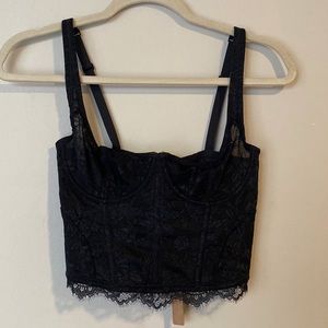 Skims Black Lace Corset Never Worn